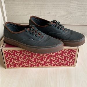 Mens Authentic Olive Green Vans